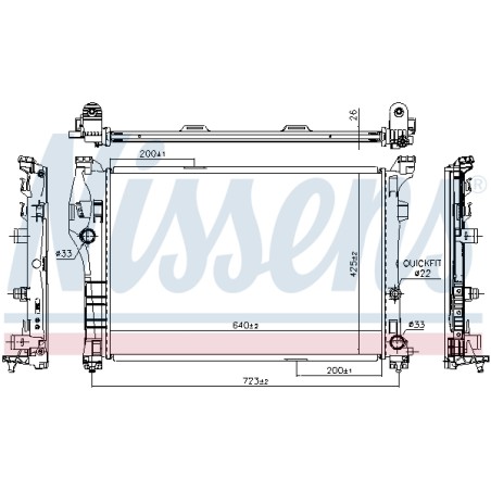 Radiateur Refroidissement Moteur Pour MERCEDES CLA Classe A GLA