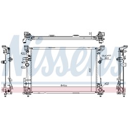 Radiateur Refroidissement Moteur Pour Infiniti QX30 MERCEDES CLA Classe A B GLA