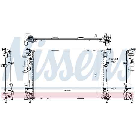 Radiateur Refroidissement Moteur Pour Infiniti QX30 MERCEDES CLA Classe A B GLA