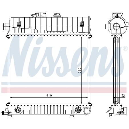 Radiateur Refroidissement Moteur Pour MERCEDES Classe C T-Model E CLK