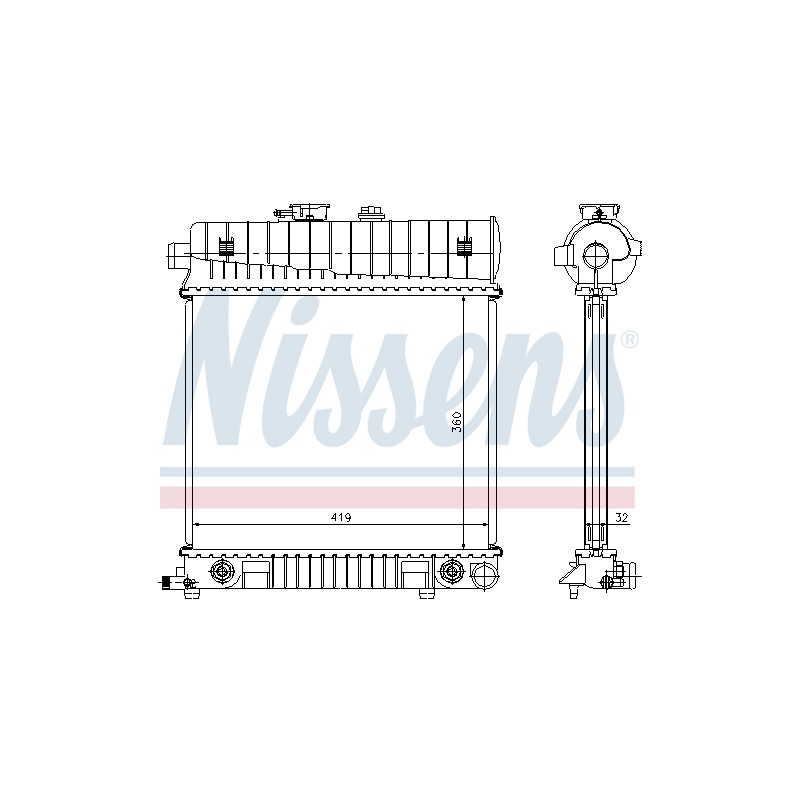 Radiateur Refroidissement Moteur Pour MERCEDES Classe C T-Model E CLK