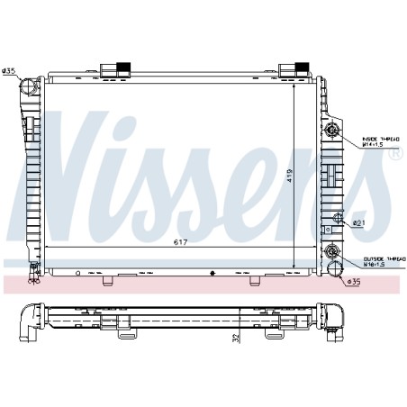 Radiateur Refroidissement Moteur Pour MERCEDES Classe C T-Model E CLK SLK