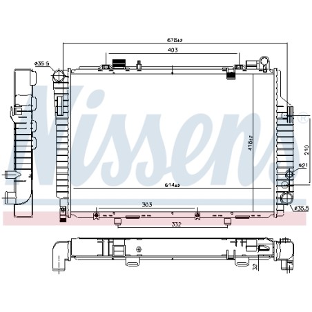 Radiateur Refroidissement Moteur Pour MERCEDES Classe C T-Model