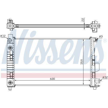 Radiateur Refroidissement Moteur Pour MERCEDES Classe A Vaneo
