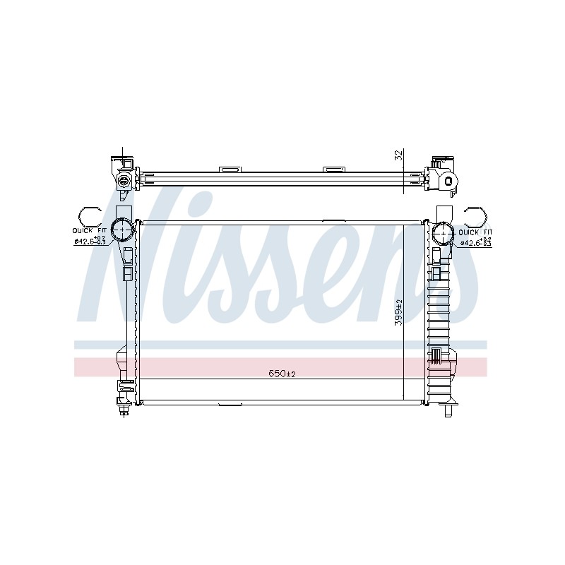 Radiateur Refroidissement Moteur Pour MERCEDES Classe C T-Model
