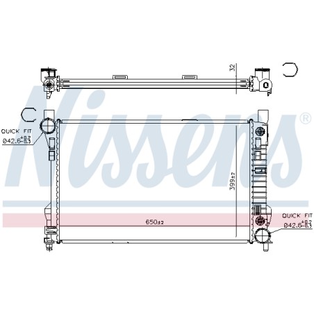 Radiateur Refroidissement Moteur Pour MERCEDES Classe C CLC T-Model CLK SLK