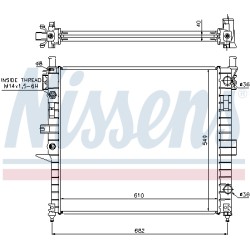 Radiateur Refroidissement Moteur Pour MERCEDES Classe M