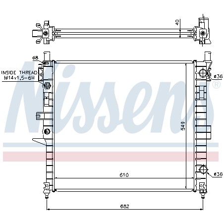 Radiateur Refroidissement Moteur Pour MERCEDES Classe M