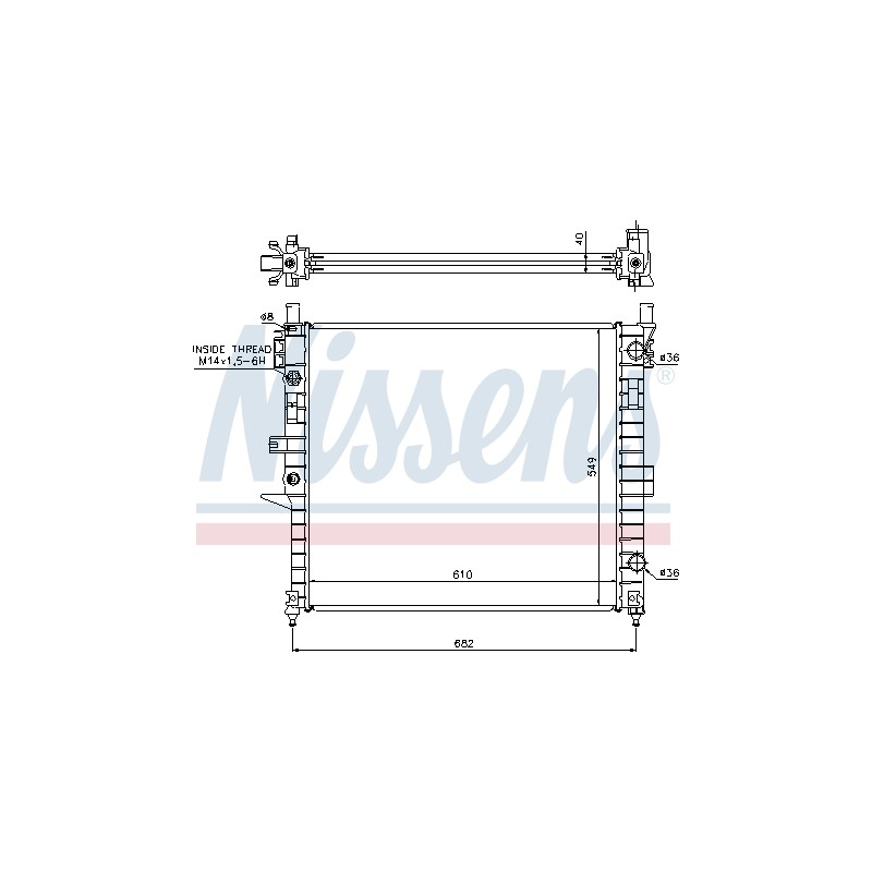 Radiateur Refroidissement Moteur Pour MERCEDES Classe M