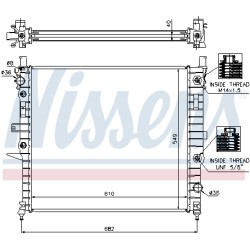 Radiateur Refroidissement Moteur Pour MERCEDES Classe M