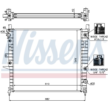 Radiateur Refroidissement Moteur Pour MERCEDES Classe M