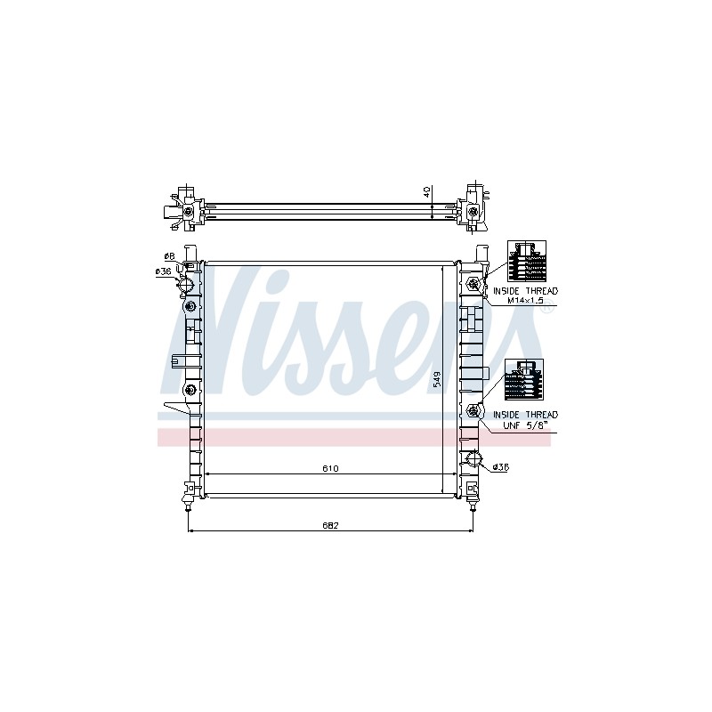 Radiateur Refroidissement Moteur Pour MERCEDES Classe M