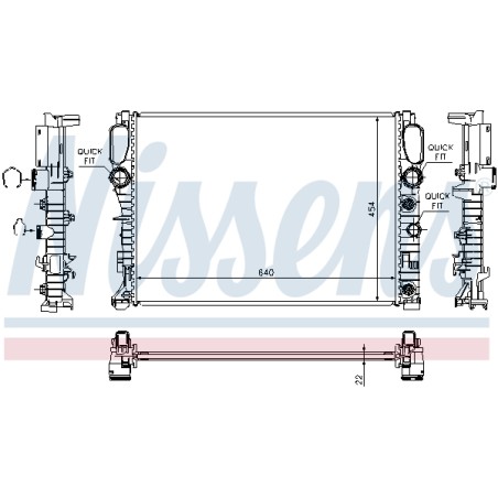 Radiateur Refroidissement Moteur Pour MERCEDES Classe E T-Model CLS