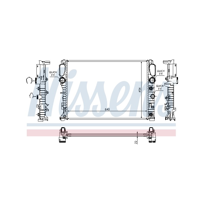 Radiateur Refroidissement Moteur Pour MERCEDES Classe E T-Model CLS