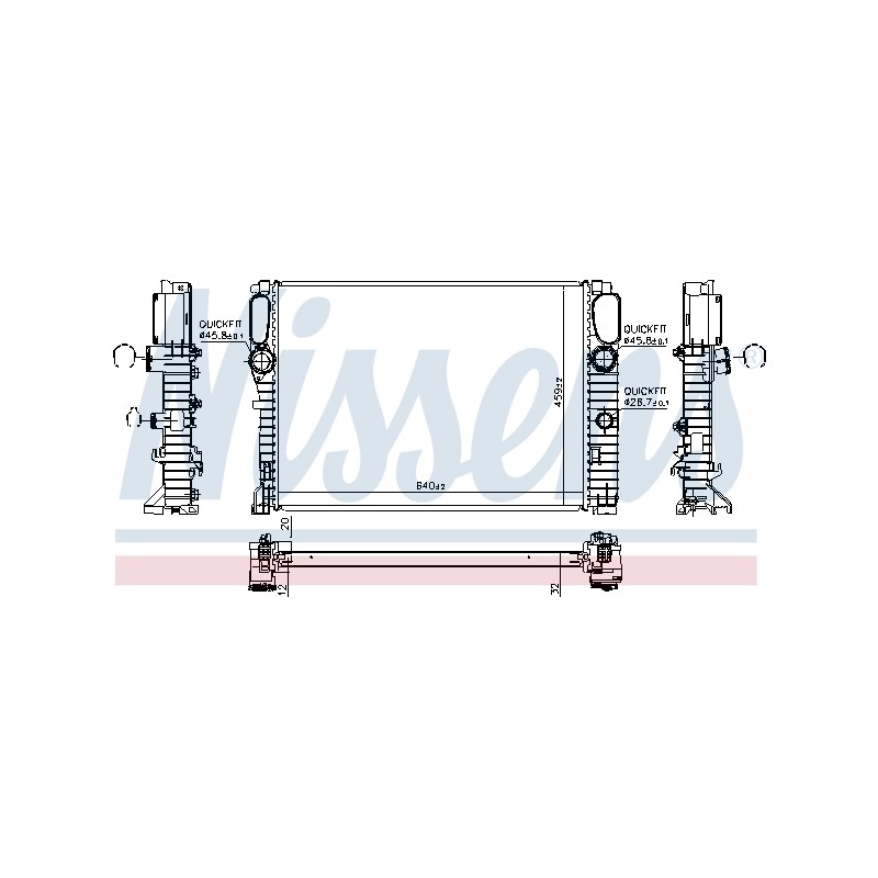 Radiateur Refroidissement Moteur Pour MERCEDES Classe E T-Model CLS