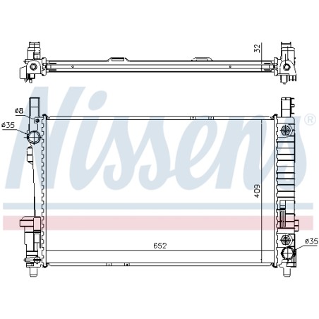 Radiateur Refroidissement Moteur Pour MERCEDES Classe A B