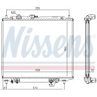 Radiateur Refroidissement Moteur Pour Mitsubishi Pajero II MB890957