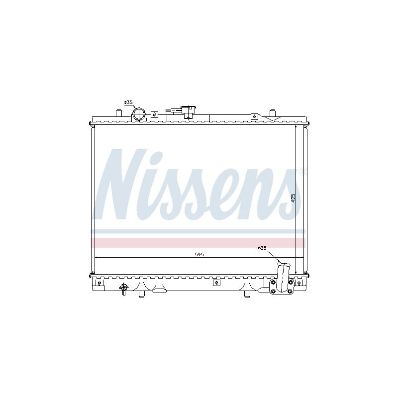 Radiateur Refroidissement Moteur Pour Mitsubishi L200 MR281023