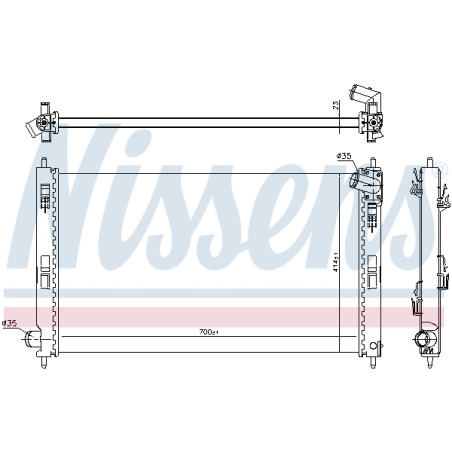 Radiateur Refroidissement Moteur Pour Peugeot 4007 Citroën Mitsubishi 1330.T2