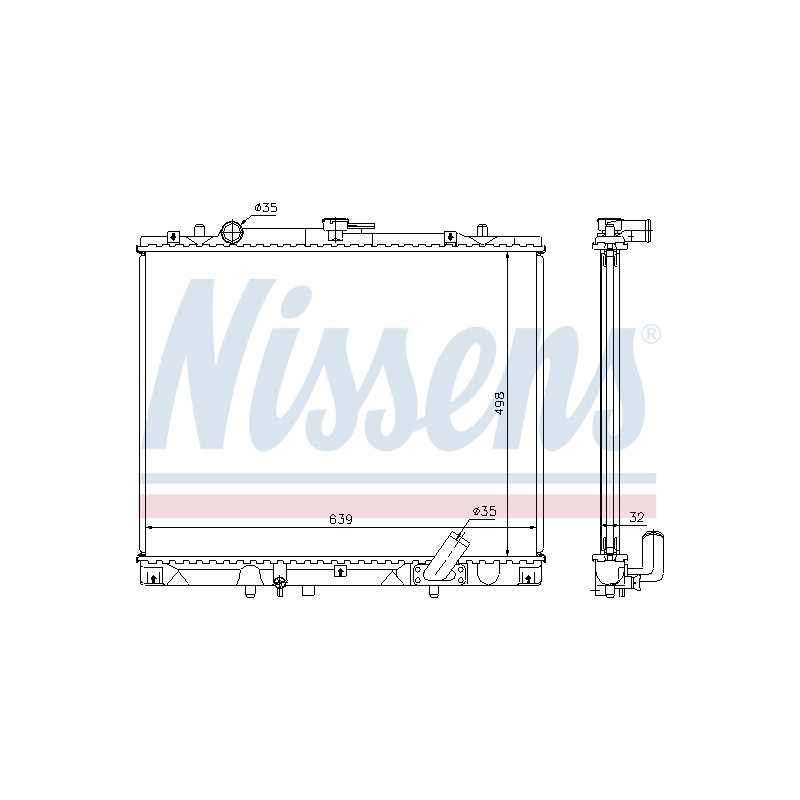 Radiateur Refroidissement Moteur Pour Mitsubishi L200 Pajero Sport I MR258668