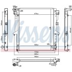 Radiateur Refroidissement Moteur Pour Mitsubishi L200/Triton 1350A479 1350A922