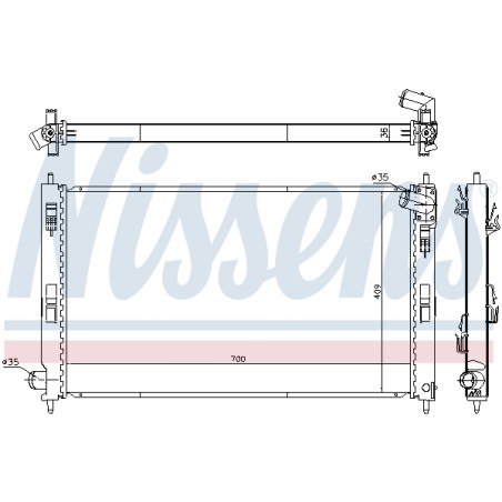 Radiateur Refroidissement Moteur Pour Mitsubishi Outlander II 1350A206 1350A309