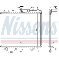 Radiateur Refroidissement Moteur Pour Renault Clio III Modus Nissan