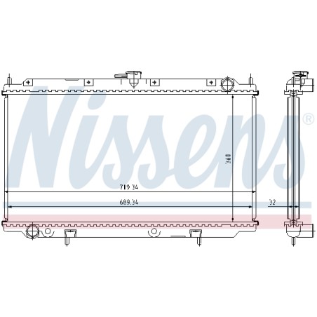 Radiateur Refroidissement Moteur Pour Nissan Primera Hatchback 21410-2F603