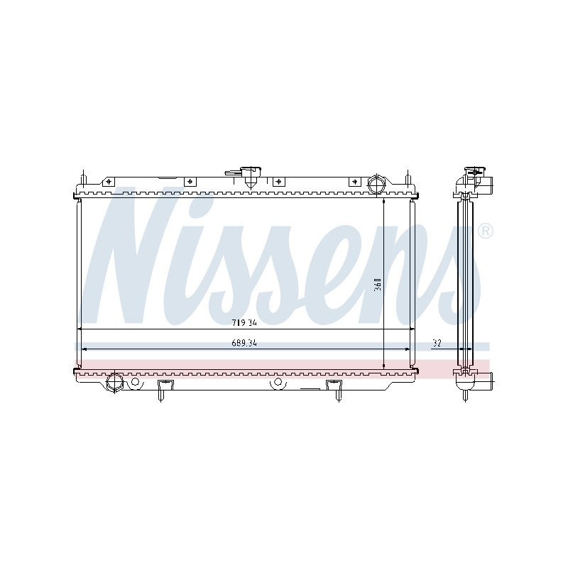 Radiateur Refroidissement Moteur Pour Nissan Primera Hatchback 21410-2F603