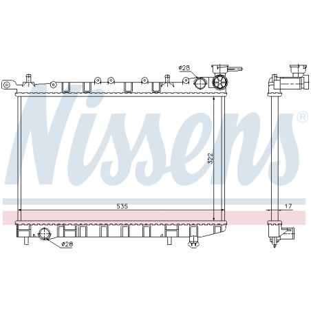 Radiateur Refroidissement Moteur Pour Nissan 100 NX Sunny III 21410-50Y10