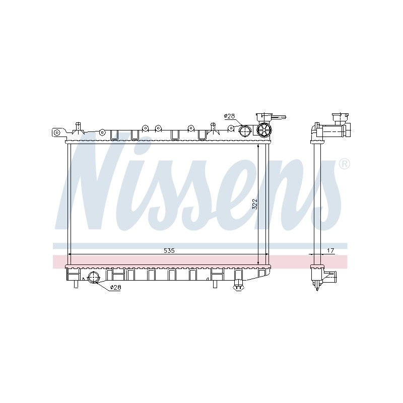 Radiateur Refroidissement Moteur Pour Nissan 100 NX Sunny III 21410-50Y10