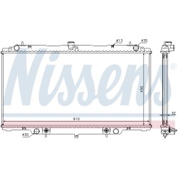 Radiateur Refroidissement Moteur Pour Nissan Patrol GR V Wagon 21460-VB301