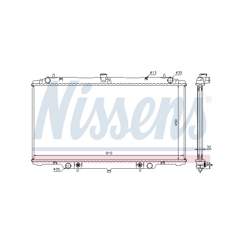 Radiateur Refroidissement Moteur Pour Nissan Patrol GR V Wagon 21460-VB301