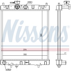 Radiateur Refroidissement Moteur Pour Nissan Micra II 214601F520 214601F521