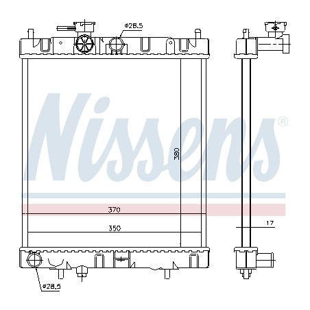 Radiateur Refroidissement Moteur Pour Nissan Micra II 214601F520 214601F521