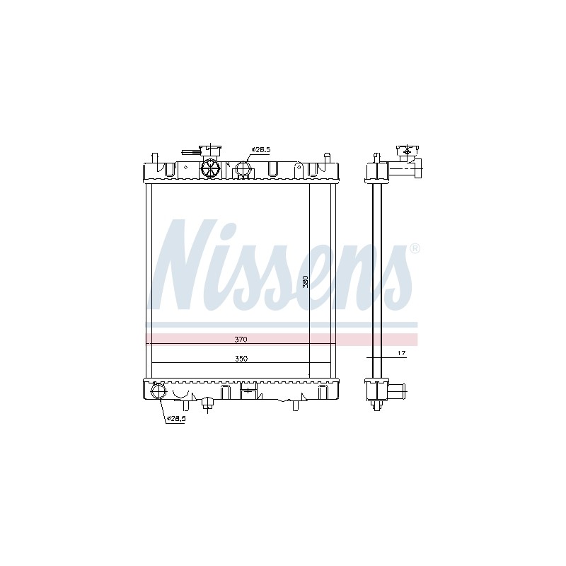 Radiateur Refroidissement Moteur Pour Nissan Micra II 214601F520 214601F521