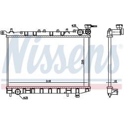 Radiateur Refroidissement Moteur Pour Nissan Almera I Hatchback 21400-0M100