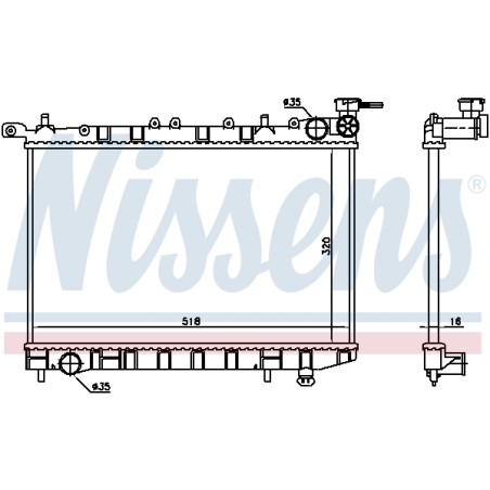Radiateur Refroidissement Moteur Pour Nissan Almera I Hatchback 21400-0M100