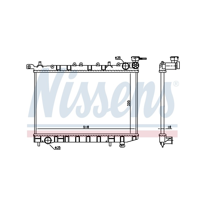 Radiateur Refroidissement Moteur Pour Nissan Almera I Hatchback 21400-0M100