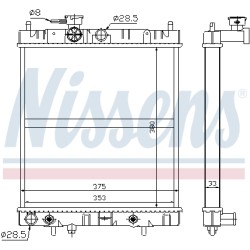 Radiateur Refroidissement Moteur Pour Nissan Micra II 214601F515 214601F516