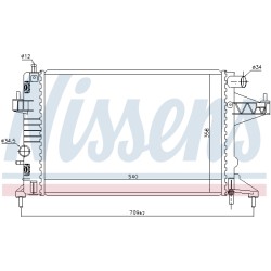 Radiateur Refroidissement Moteur Pour Opel Corsa C Tigra Vauxhall Corsa (C)
