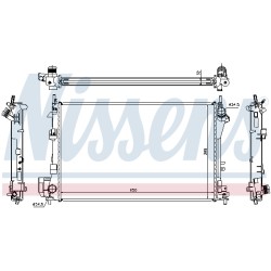 Radiateur Refroidissement Moteur Pour Opel Fiat Cadillac Saab 1300245 1300246