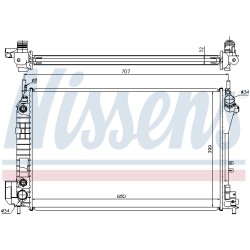 Radiateur Refroidissement Moteur Pour Opel Fiat Cadillac Saab 1300247 1300274