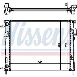 Radiateur Refroidissement Moteur Pour Renault Opel Nissan Vauxhall 7711135144