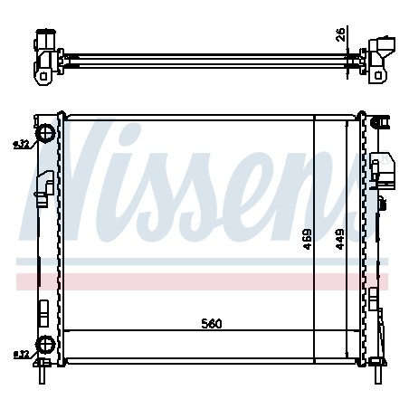 Radiateur Refroidissement Moteur Pour Renault Opel Nissan Vauxhall 7711135144