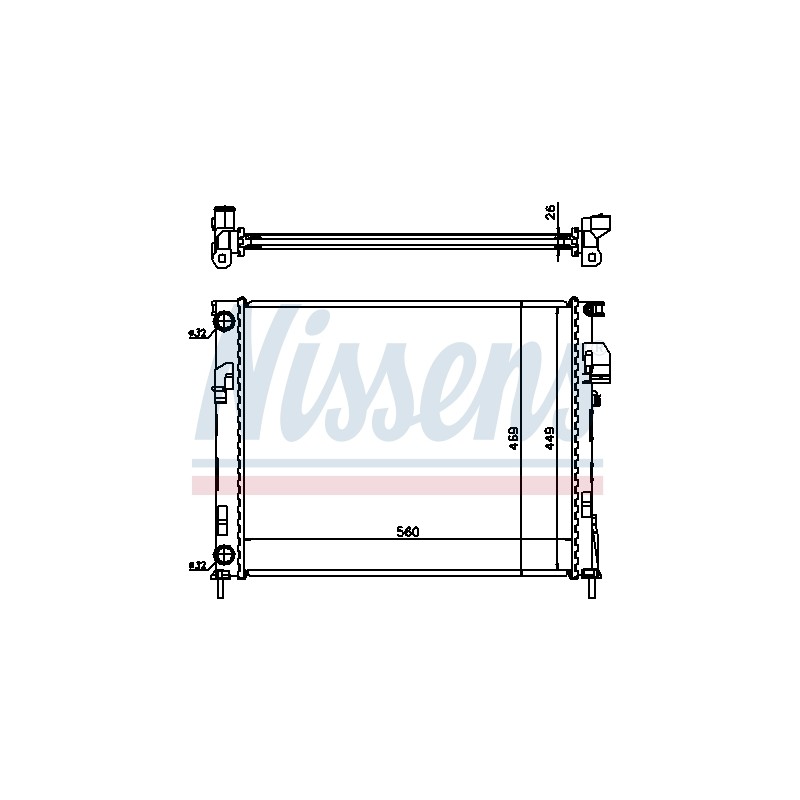 Radiateur Refroidissement Moteur Pour Renault Opel Nissan Vauxhall 7711135144