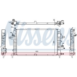 Radiateur Refroidissement Moteur Pour Opel Astra H Zafira B Family Vauxhall