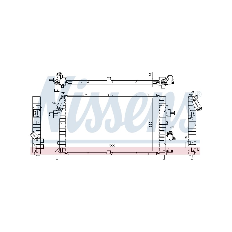 Radiateur Refroidissement Moteur Pour Opel Astra H Zafira B Family Vauxhall