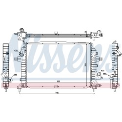 Radiateur Refroidissement Moteur Pour Opel Astra H Zafira B Family Vauxhall