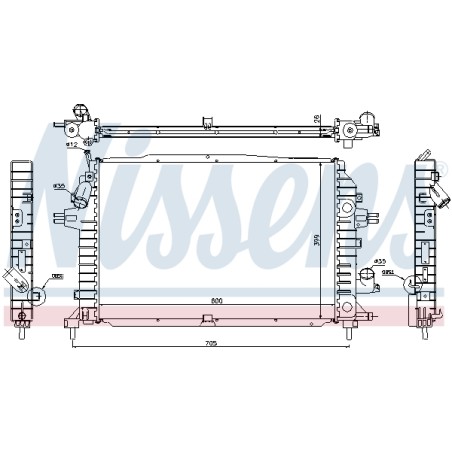 Radiateur Refroidissement Moteur Pour Opel Astra H Zafira B Family Vauxhall